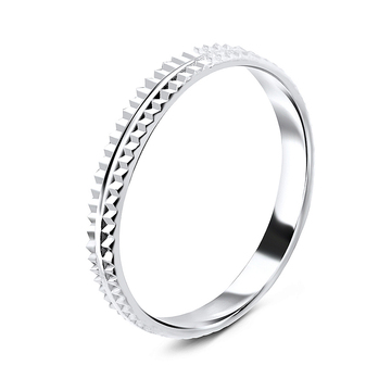 Unique Pattern Silver Ring NSR-833